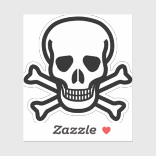 Kreuzknochen Aufkleber