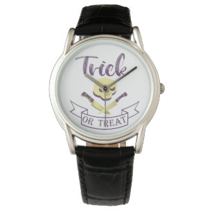 Kreuzknochen Halloween Band T Armbanduhr