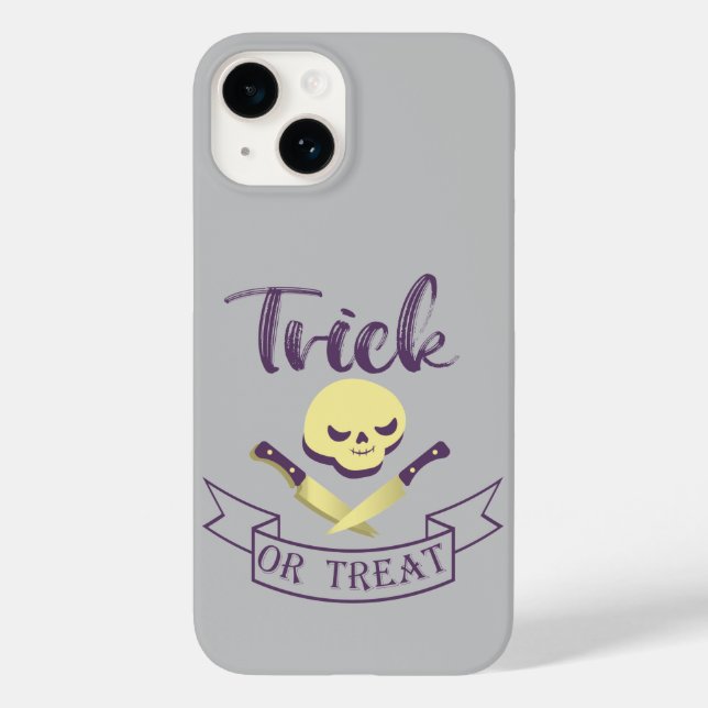 Kreuzknochen Halloween Band T Case-Mate iPhone 14 Hülle (Rückseite)