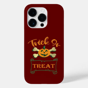 Kreuzknochen Halloween-Kürbis zu Trick oder zu Gas Case-Mate iPhone 14 Pro Hülle