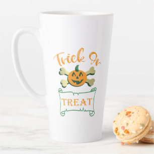 Kreuzknochen Halloween-Kürbis zu Trick oder zu Gas Milchtasse