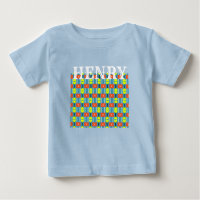 Kreuzknopf-Anschluss-Baumwoll-Baby-T-Shirt
