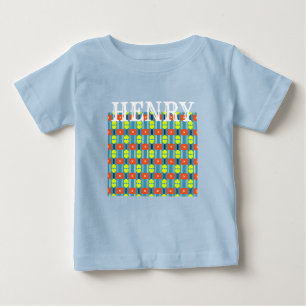 Kreuzknopf-Anschluss-Baumwoll-Baby-T-Shirt Baby T-shirt