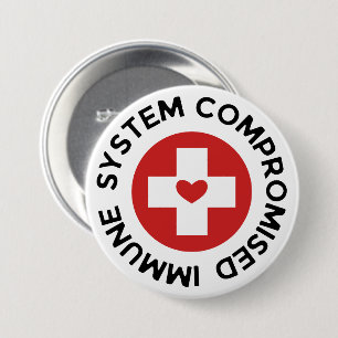 Kreuzrotes Herz - Kompromittiertes Immunsystem Button