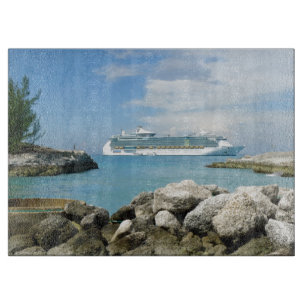 Kreuzschiff an CocoCay Schneidebrett