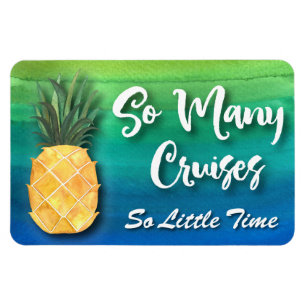 Kreuzschiff-Ananas lustig so viele Kreuzfahrten Magnet