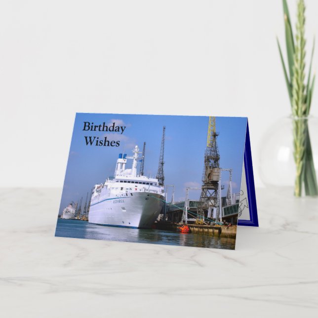 Kreuzschiff "Astoria", kundengerechte Karte (Vorderseite)