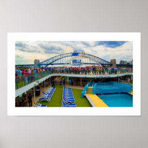 Kreuzschiff-Sydney-Hafen-Brücke des Plakat- Poster