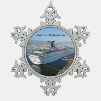 Kreuzschiff-Weihnachtsverzierung Schneeflocken Zinn-Ornament
