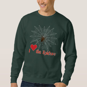 Kreuzspinne im Netz Sweatshirt