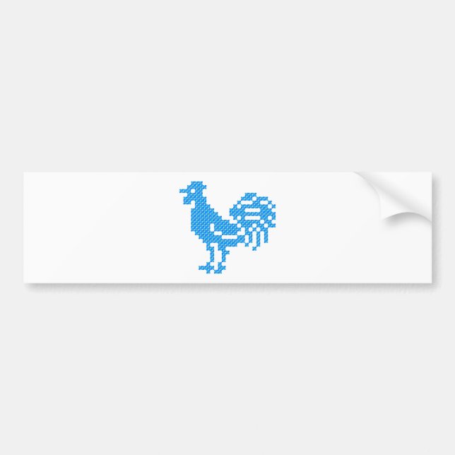 Kreuzstich Autoaufkleber (Vorne)