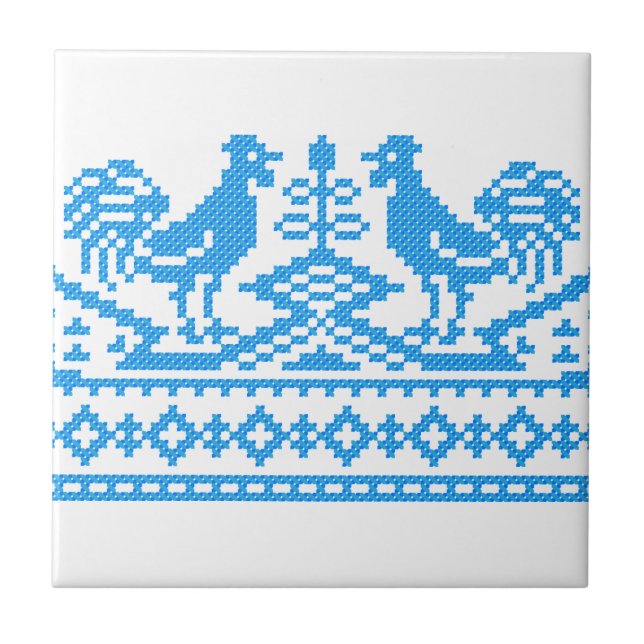 Kreuzstich Fliese (Vorderseite)