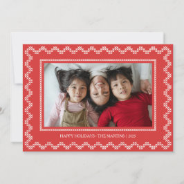 Kreuzstich-Rahmen Weihnachtsfeiertag Weihnachtskar Feiertagskarte