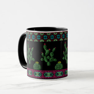 Kreuzstickerstickerei Tasse