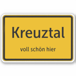 Kreuztal Aufkleber Sticker Autoaufkleber