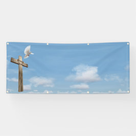 Kreuztaubenhimmelraum-Kirchenschablone Banner