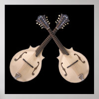 KREUZTE MANDOLINS-POSTER