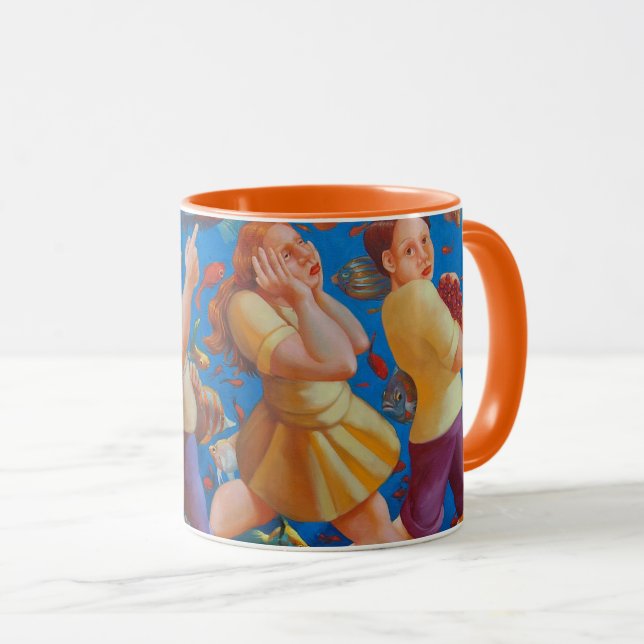Kreuzung der rotes SeeTasse Tasse (VorderseiteRechts)