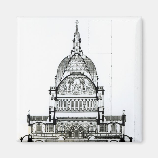 Kreuzung der St. Paul's Cathedral Magnet (Vorne)