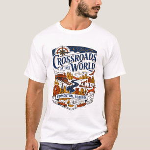 Kreuzung der Welt Edmonton Alberta Kanada T-Shirt