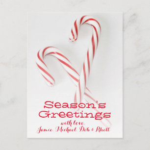 Kreuzung mit Candy Canes Postkarte