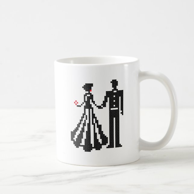 KREUZUNG UND GRUPPENELEGANTE GRENZÜBERSCHREITUNG KAFFEETASSE (Rechts)