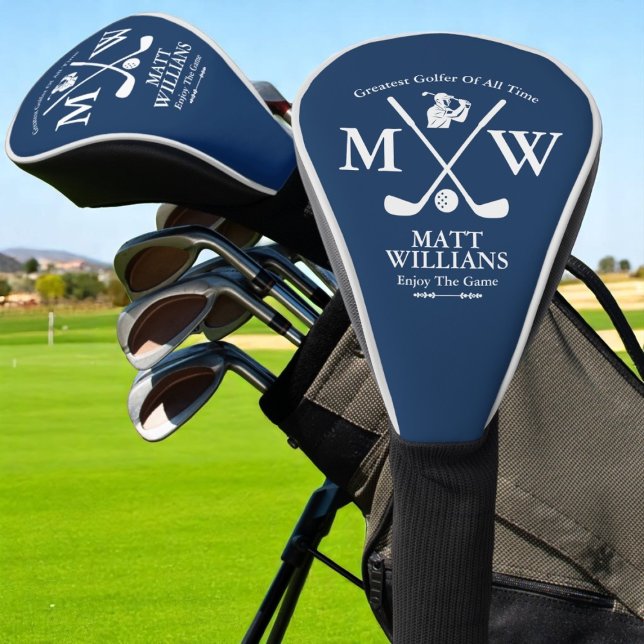 Kreuzungen mit Golfer Name cool blau Golf Headcover (Von Creator hochgeladen)