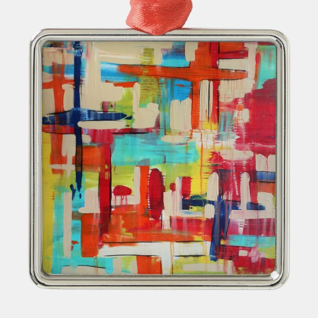 Kreuzungen Silbernes Ornament (Vorne)