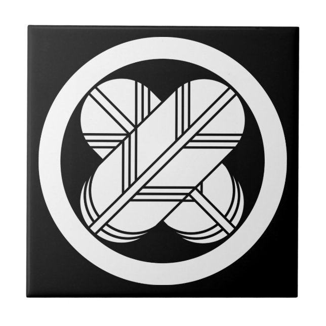 Kreuzungen von Falkenfedern im Kreis Fliese (Vorderseite)