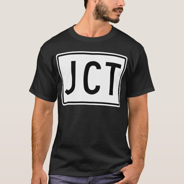 Kreuzungs-Straßenschild T-Shirt (Vorderseite)