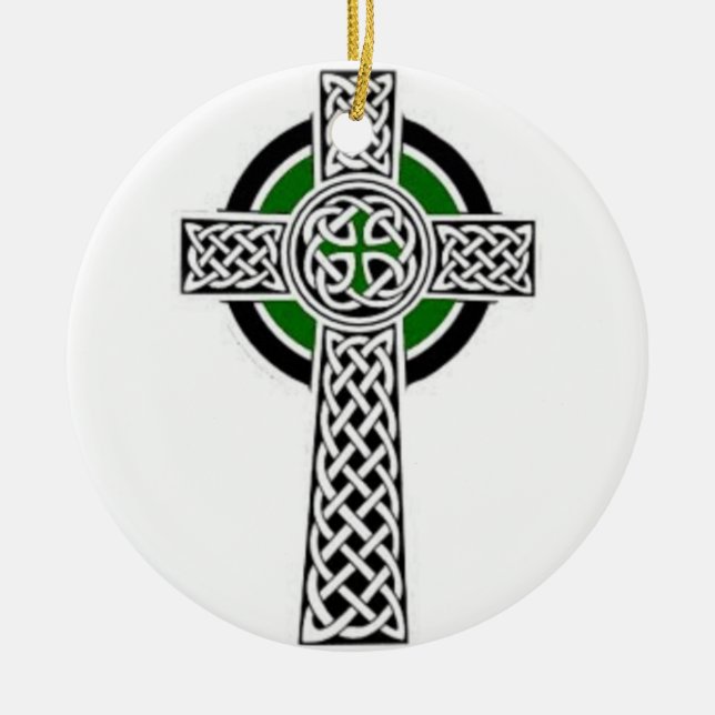 Kreuzverzierung Keramikornament (Vorne)