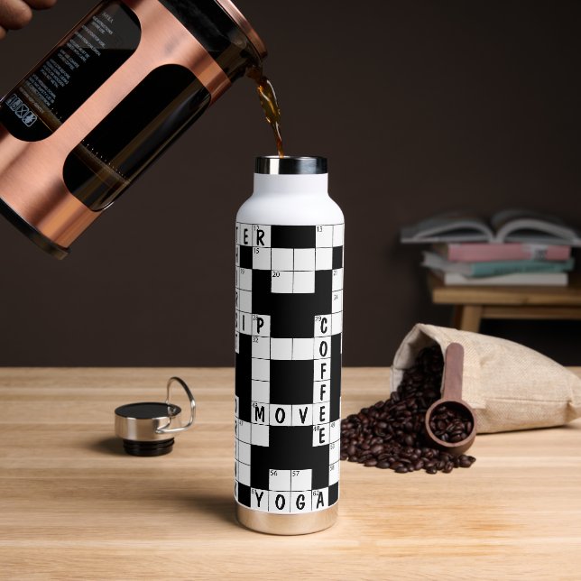 Kreuzworträtsel für Sport Trinkflasche (Kaffee)