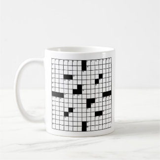 Kreuzworträtsel-Gitter-Tasse Kaffeetasse