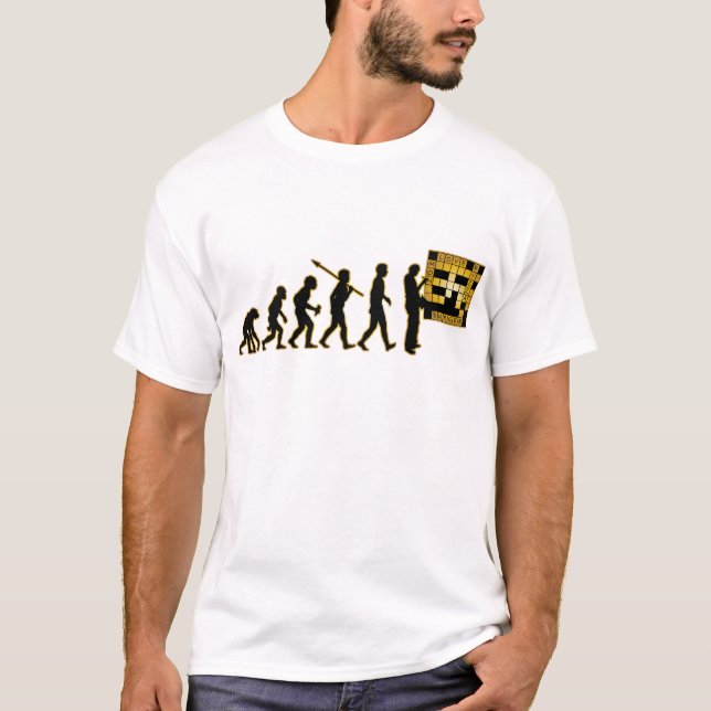 Kreuzworträtsel-Liebhaber T-Shirt (Vorderseite)