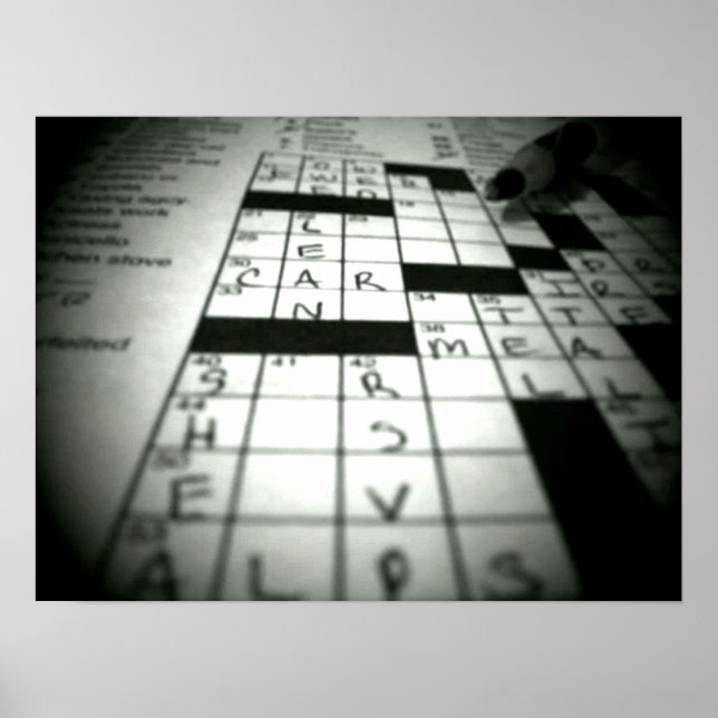 Kreuzworträtsel Poster (Vorne)