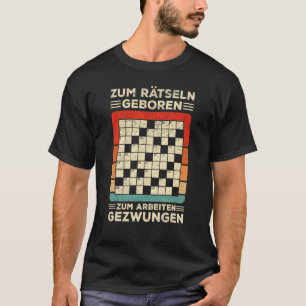 Kreuzworträtsel Puzzle Letter Puzzle Quiz Puzzle T-Shirt