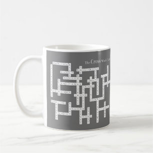 Kreuzworträtsel Puzzle Semantics Spaß grau Kaffeetasse