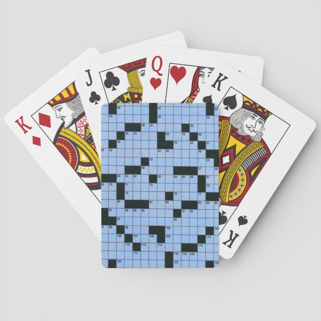 Kreuzworträtsel Spielkarten (Rückseite)