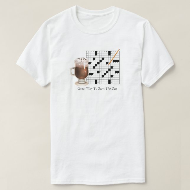 Kreuzworträtsel-T - Shirt (Design vorne)