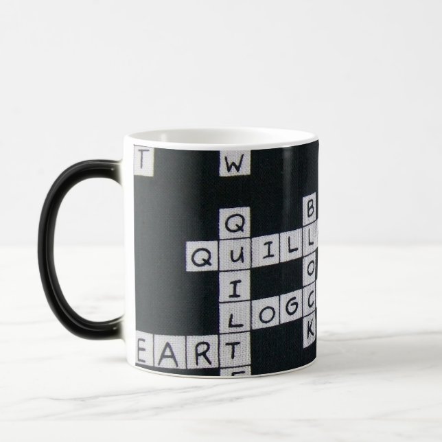 Kreuzworträtsel-Tasse Verwandlungstasse (Links)