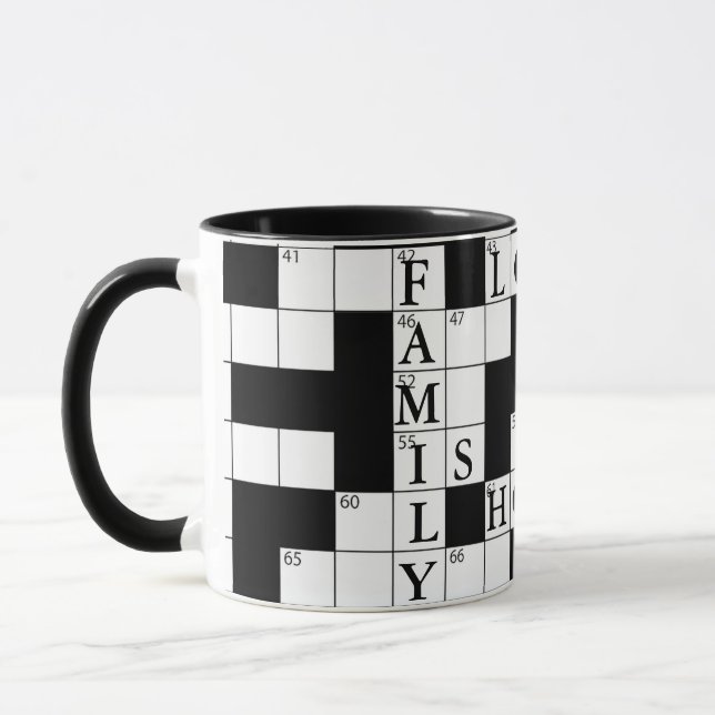 Kreuzworträtsel über Zuhause Tasse (Links)