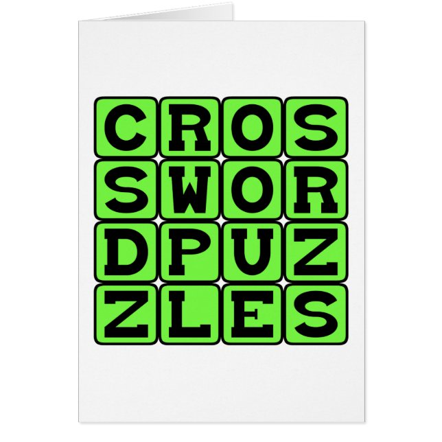 Kreuzworträtsel, Word-Rätsel (Vorne)