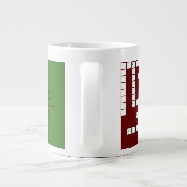 Kreuzworträtselkaffee-Tasse Jumbo-Tasse (Rückseite)