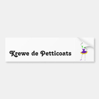 Krewe de Petticoats Autoaufkleber