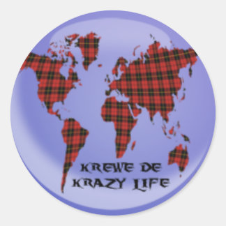 Krewe Logo-Aufkleber! Runder Aufkleber