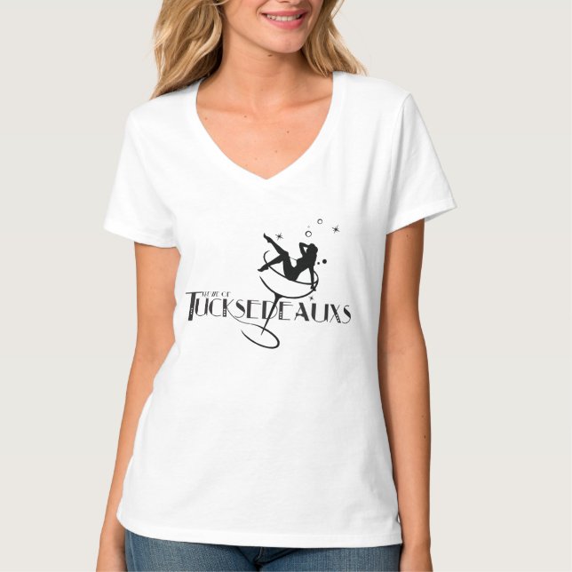 Krewe von Tucksedeauxs Dame Tee (Vorderseite)