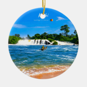 Kribi, Kamerun - Lobé-Wasserfälle Strand Keramik Ornament