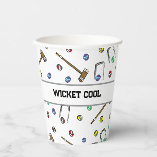 Kricket Cool Cute Krocket Preppy Handgezeichnet Pappbecher