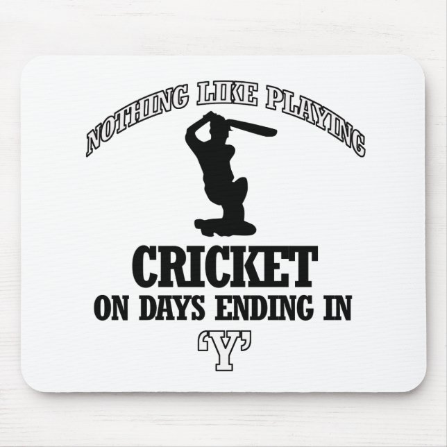 KRICKET-Entwürfe Mousepad (Vorne)