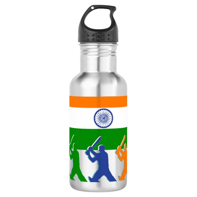 Kricket Indien Trinkflasche (Vorderseite)